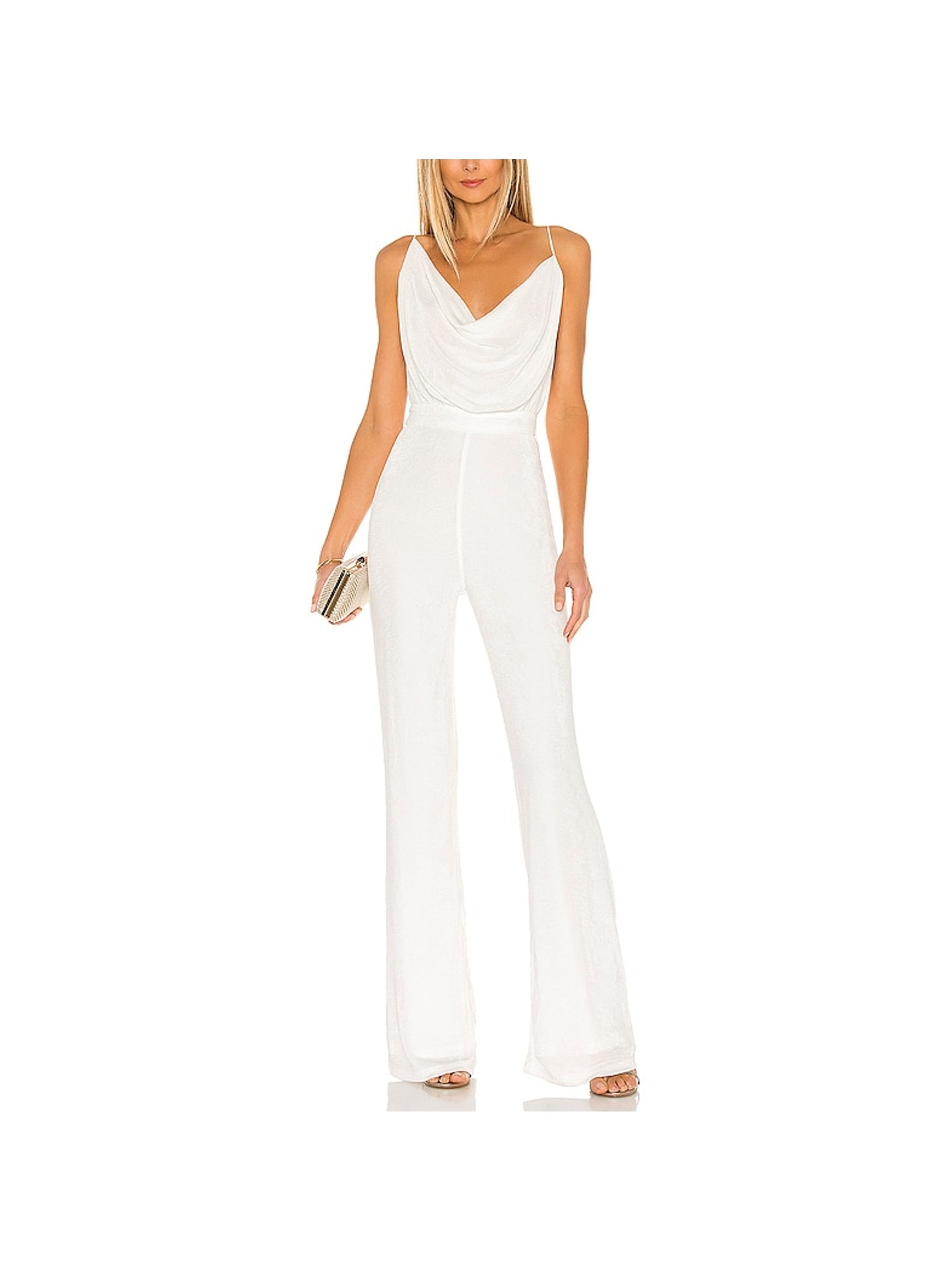 Misha Elegant Ivory Moira Jumpsuit Size Aus 6 / Us 2